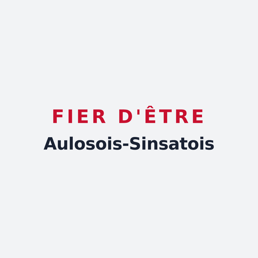 Poster « Fier d'être Aulosois-Sinsatois » — design pour Aulos-Sinsat