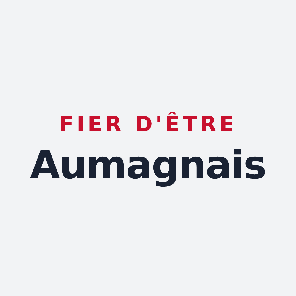 Poster « Fier d'être Aumagnais » — design pour Aumagne