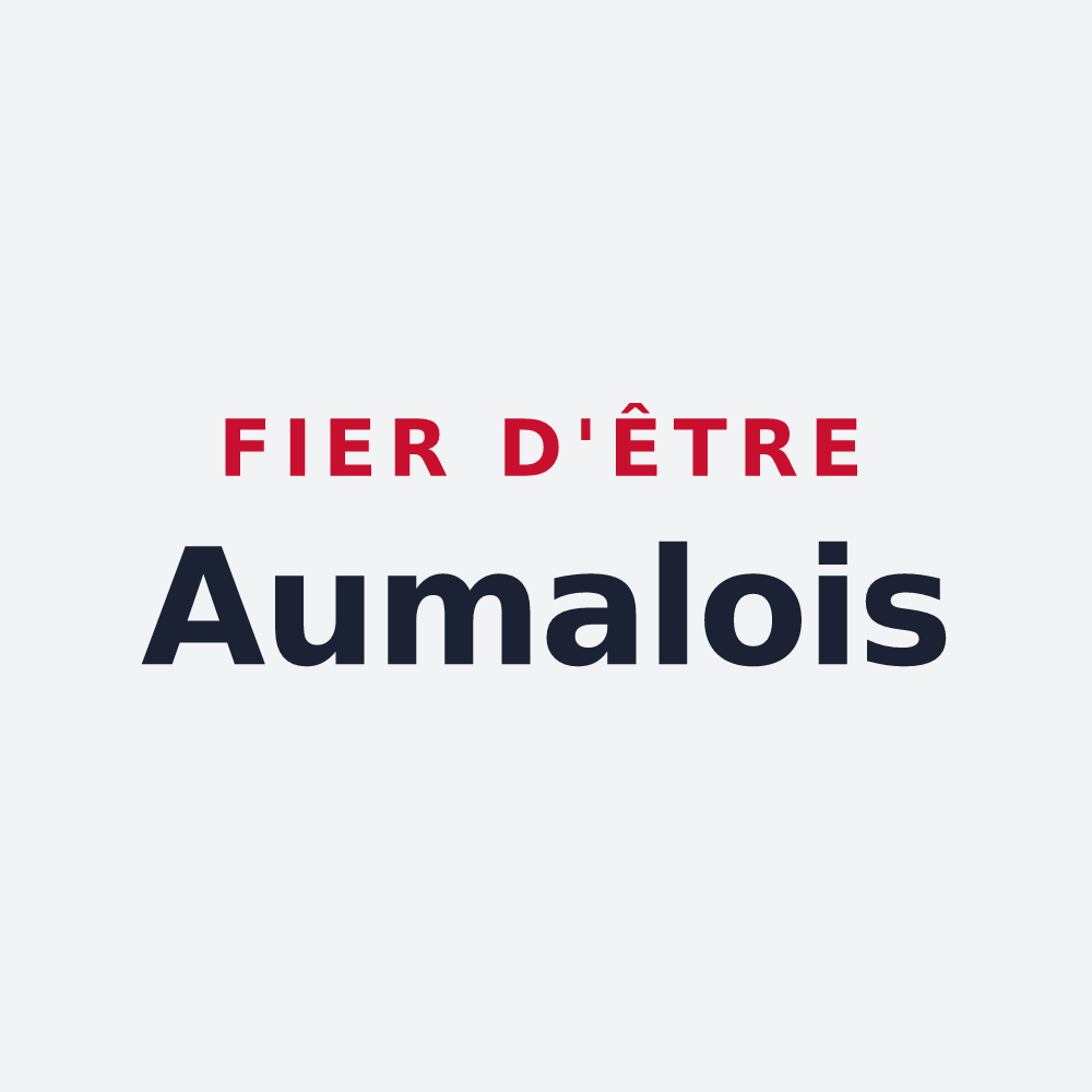 Poster « Fier d'être Aumalois » — design pour Aumale