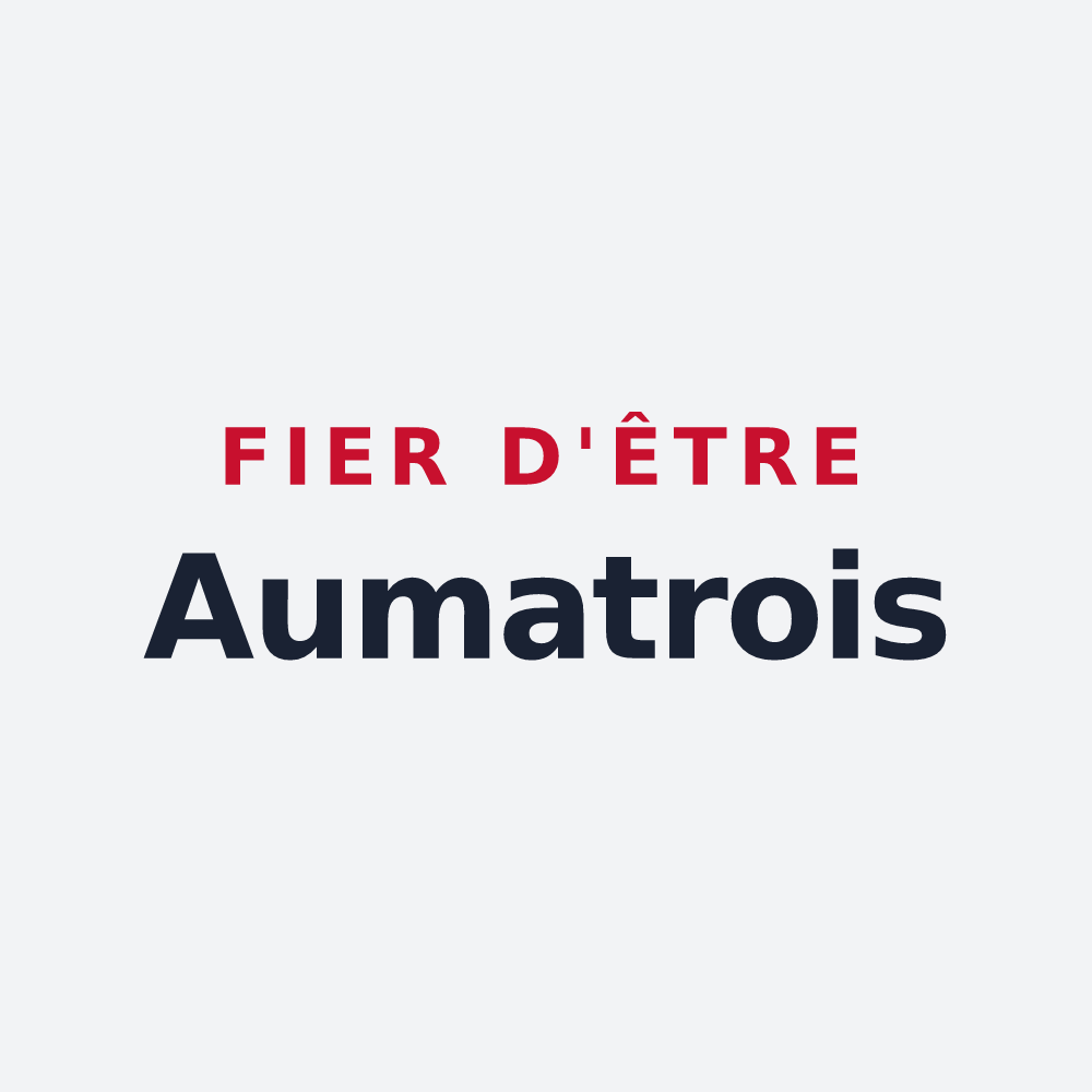 Poster « Fier d'être Aumatrois » — design pour Aumâtre