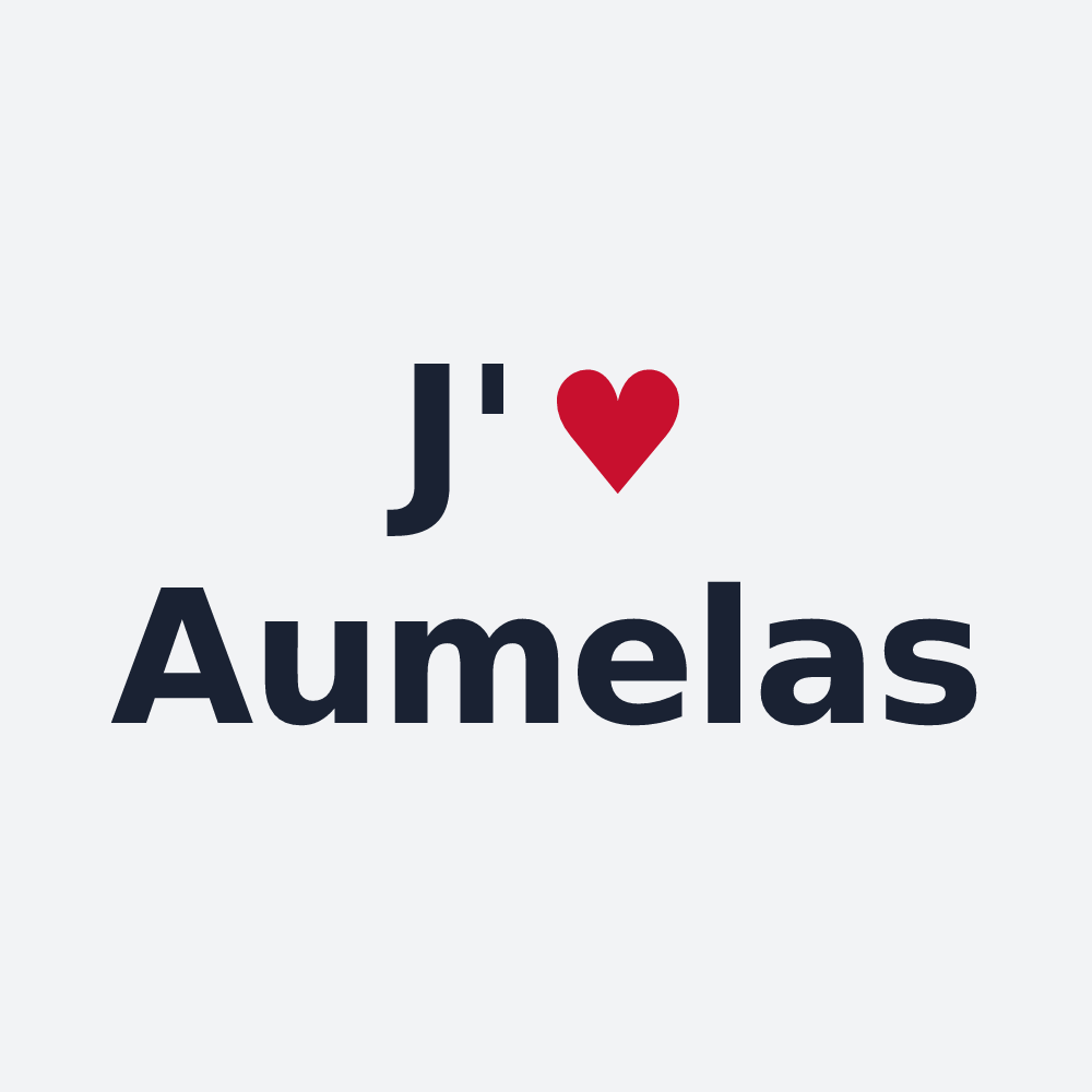 Poster personnalisé Aumelas — design J'aime Aumelas