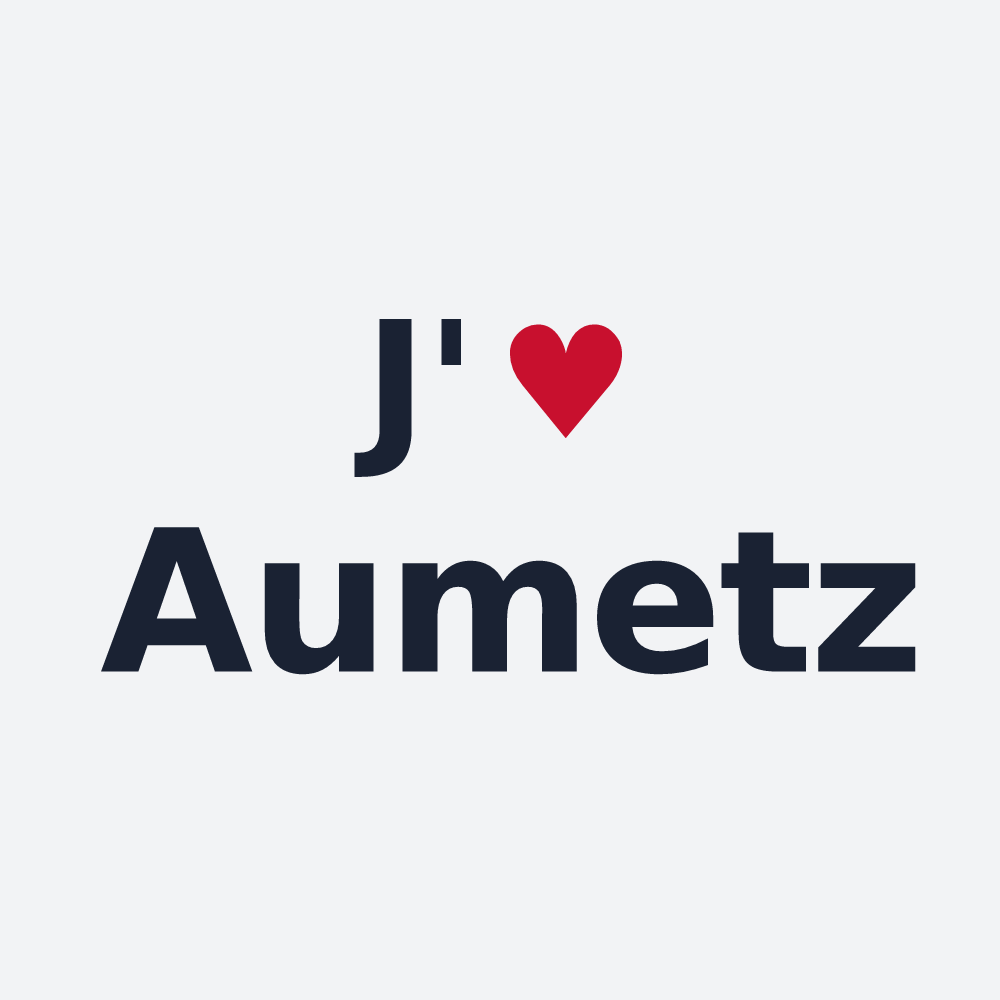 Poster personnalisé Aumetz — design J'aime Aumetz