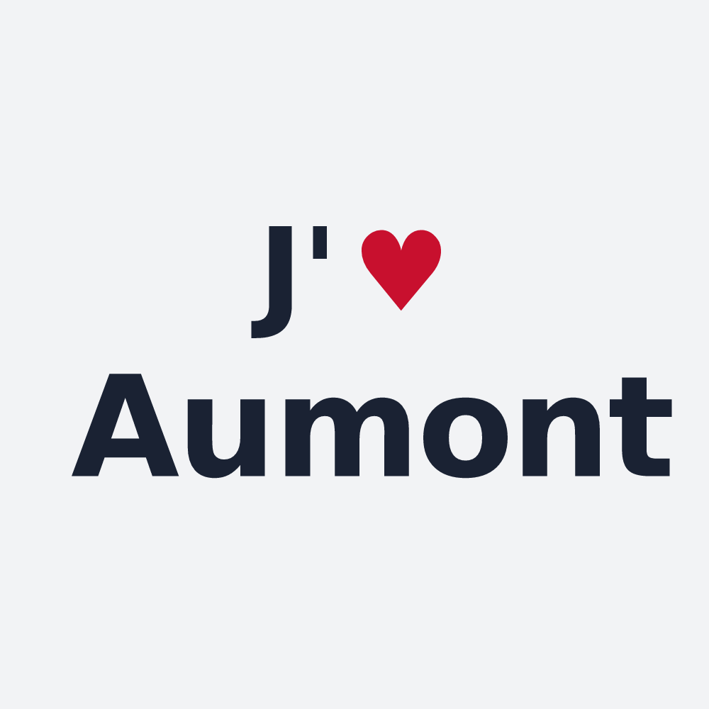 Poster personnalisé Aumont — design J'aime Aumont