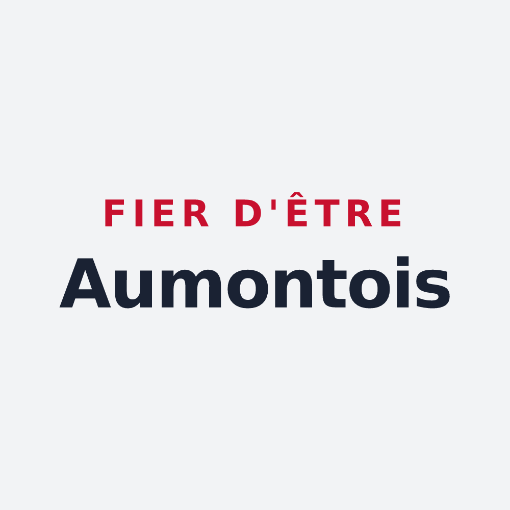 Poster « Fier d'être Aumontois » — design pour Aumont-en-Halatte
