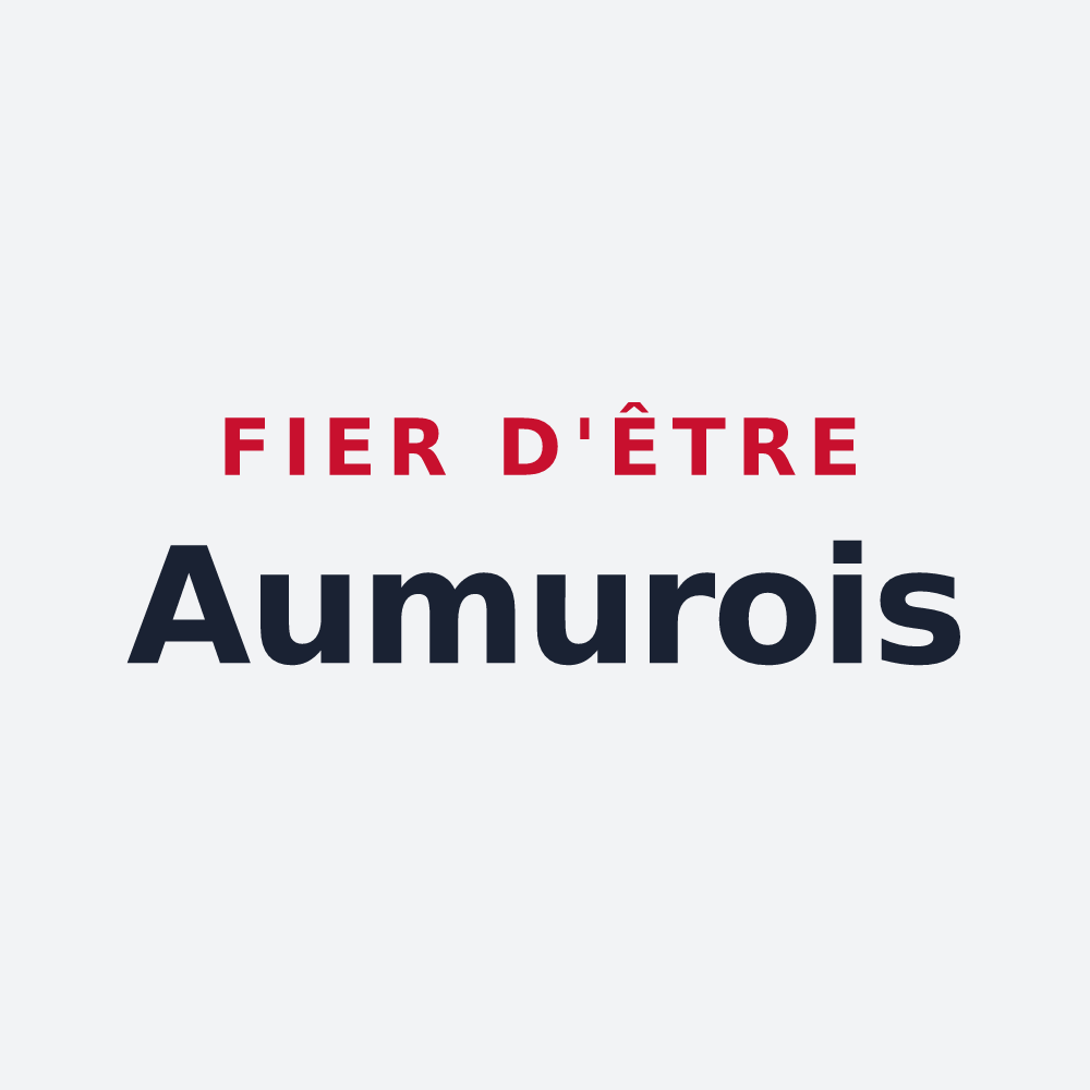 Poster « Fier d'être Aumurois » — design pour Aumur