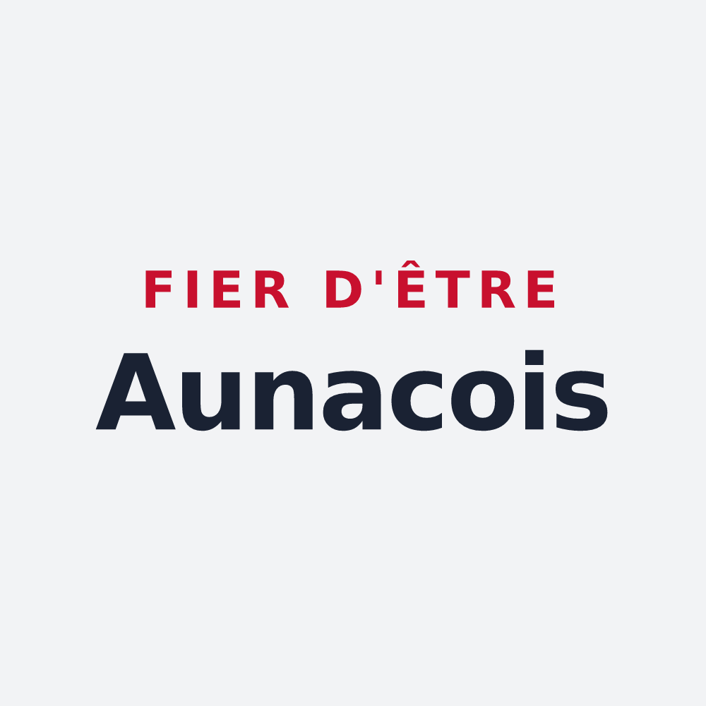 Poster « Fier d'être Aunacois » — design pour Aunac-sur-Charente