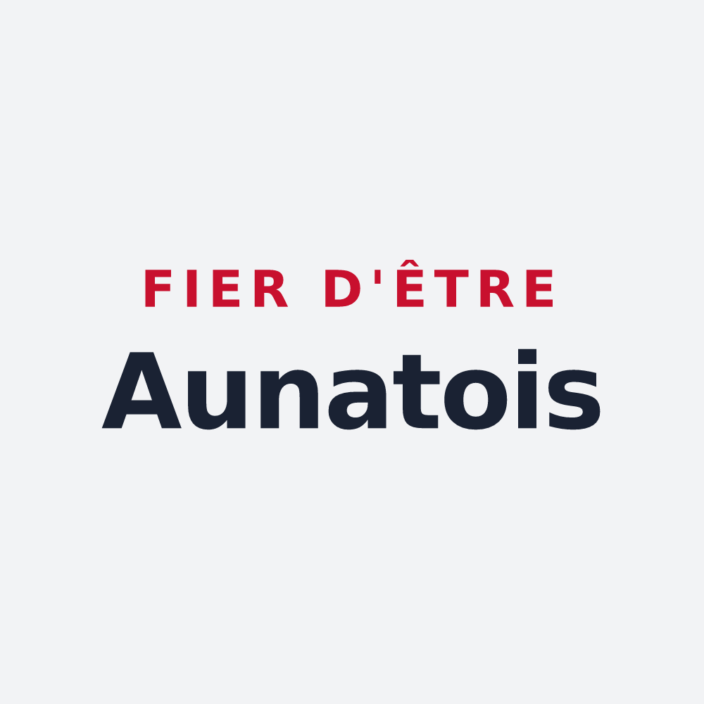 Poster « Fier d'être Aunatois » — design pour Aunat