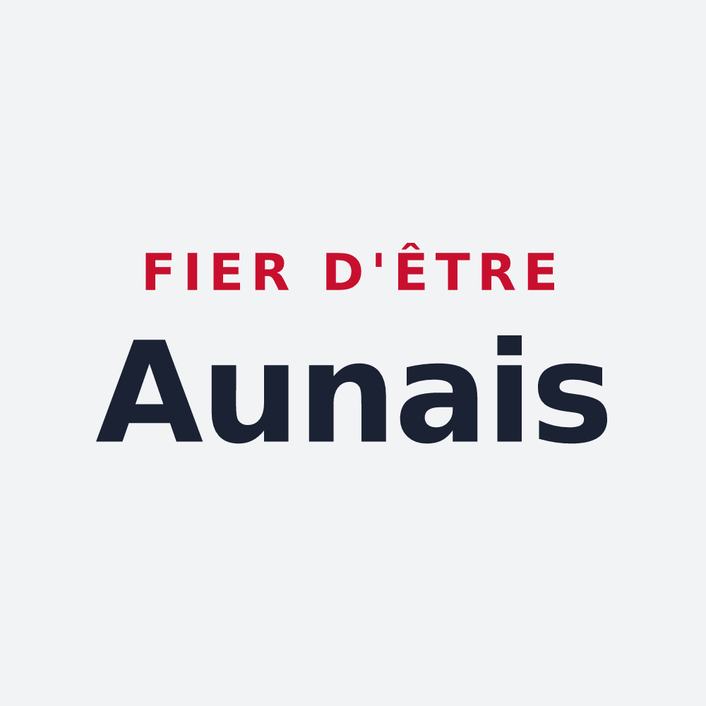 Poster « Fier d'être Aunais » — design pour Aunay-les-Bois
