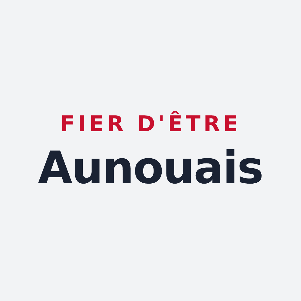 Poster « Fier d'être Aunouais » — design pour Aunou-le-Faucon