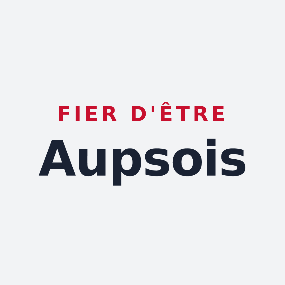 Poster « Fier d'être Aupsois » — design pour Aups