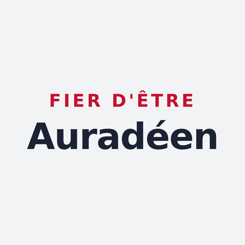 Poster « Fier d'être Auradéen » — design pour Auradé
