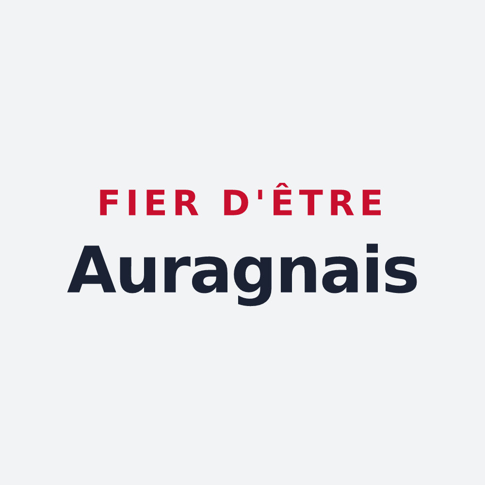 Poster « Fier d'être Auragnais » — design pour Auragne