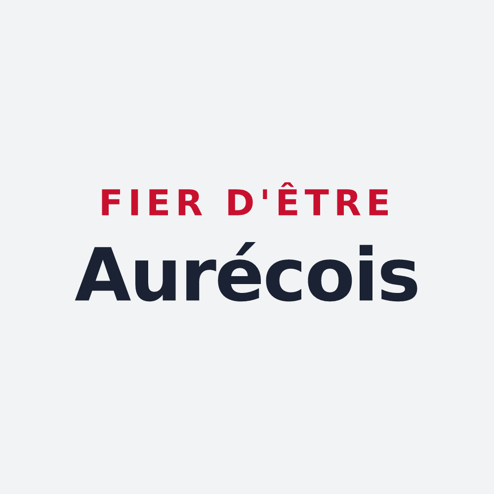 Poster « Fier d'être Aurécois » — design pour Aurec-sur-Loire