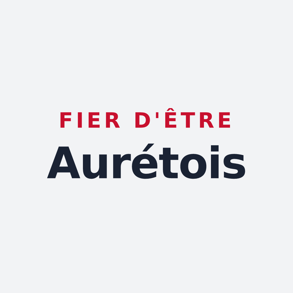 Poster « Fier d'être Aurétois » — design pour Aureil