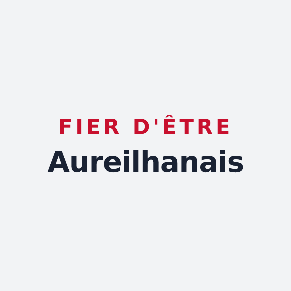 Poster « Fier d'être Aureilhanais » — design pour Aureilhan