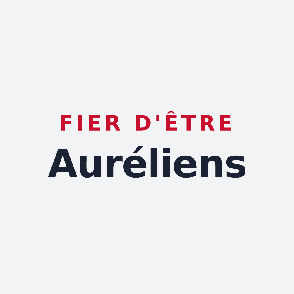 Poster « Fier d'être Auréliens » — design pour Aurel