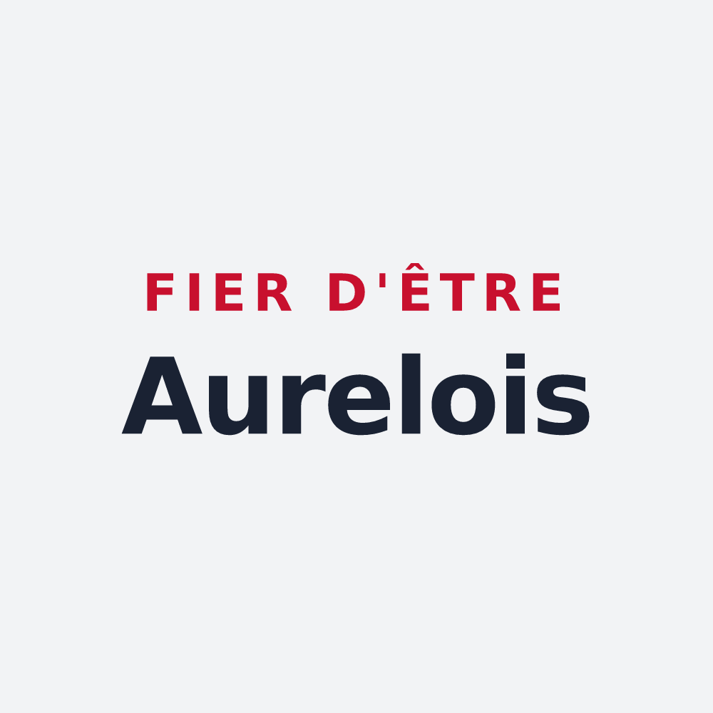Poster « Fier d'être Aurelois » — design pour Aurel