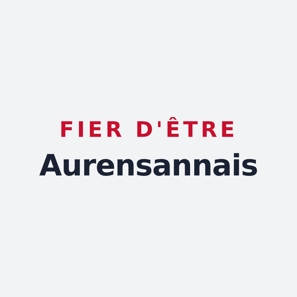 Poster « Fier d'être Aurensannais » — design pour Aurensan