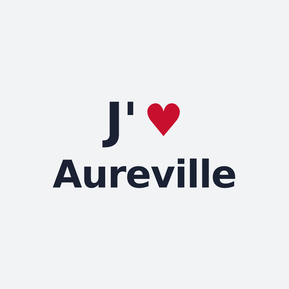 Poster personnalisé Aureville — design J'aime Aureville