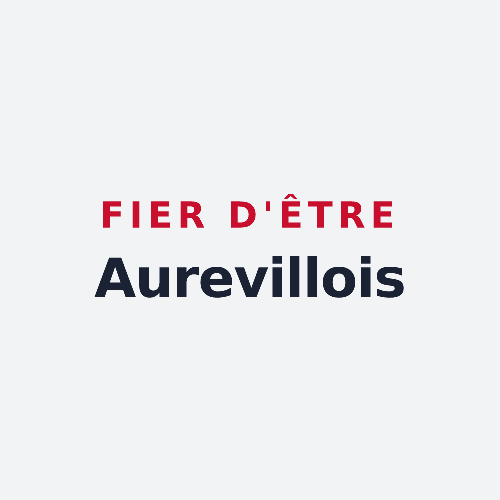Poster « Fier d'être Aurevillois » — design pour Aureville