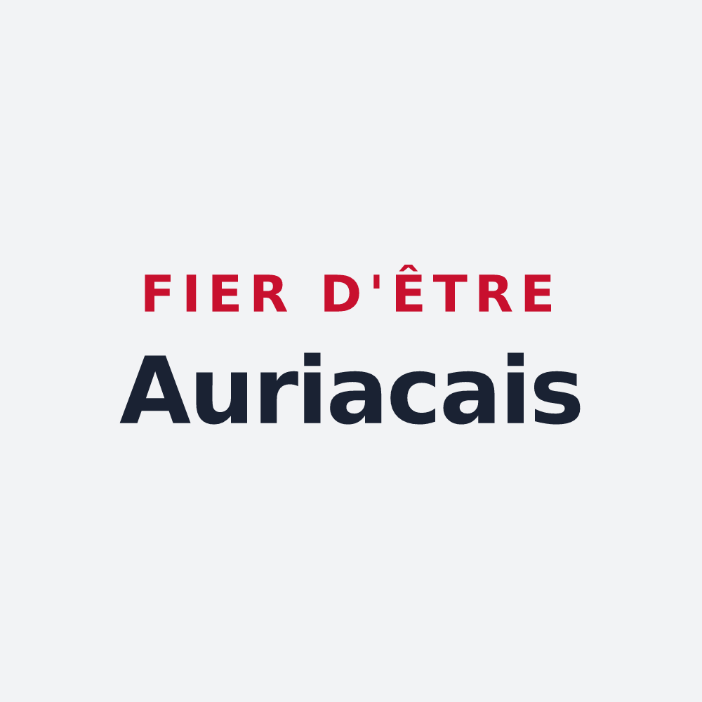 Poster « Fier d'être Auriacais » — design pour Auriac-sur-Dropt