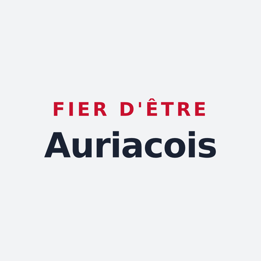 Poster « Fier d'être Auriacois » — design pour Auriac