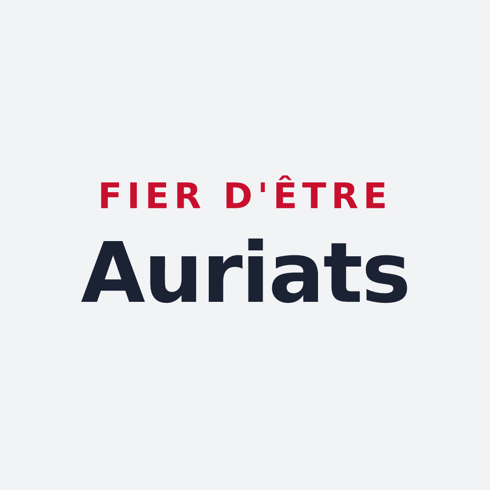 Poster « Fier d'être Auriats » — design pour Auriat
