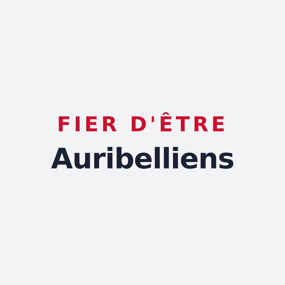 Poster « Fier d'être Auribelliens » — design pour Auribeau