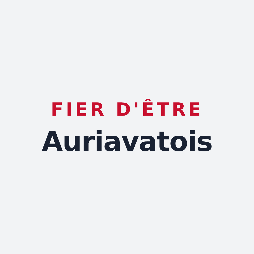 Poster « Fier d'être Auriavatois » — design pour Auriébat