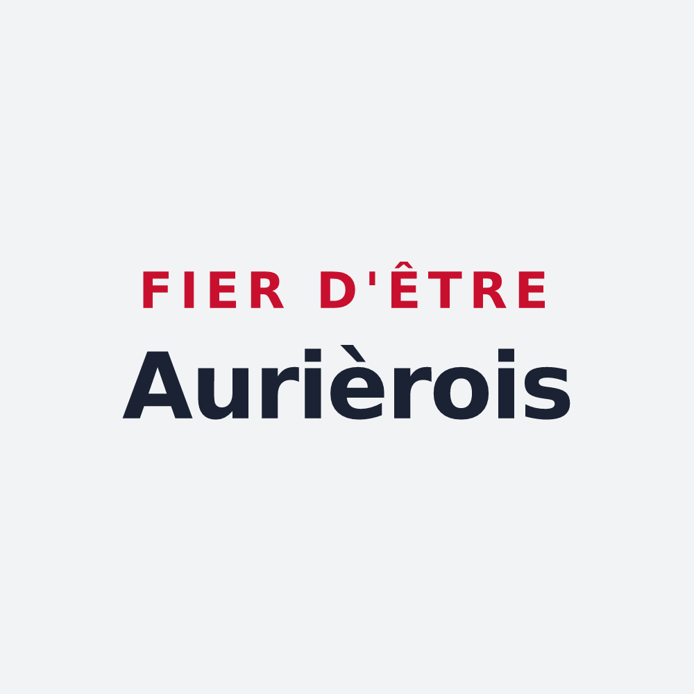 Poster « Fier d'être Aurièrois » — design pour Aurières