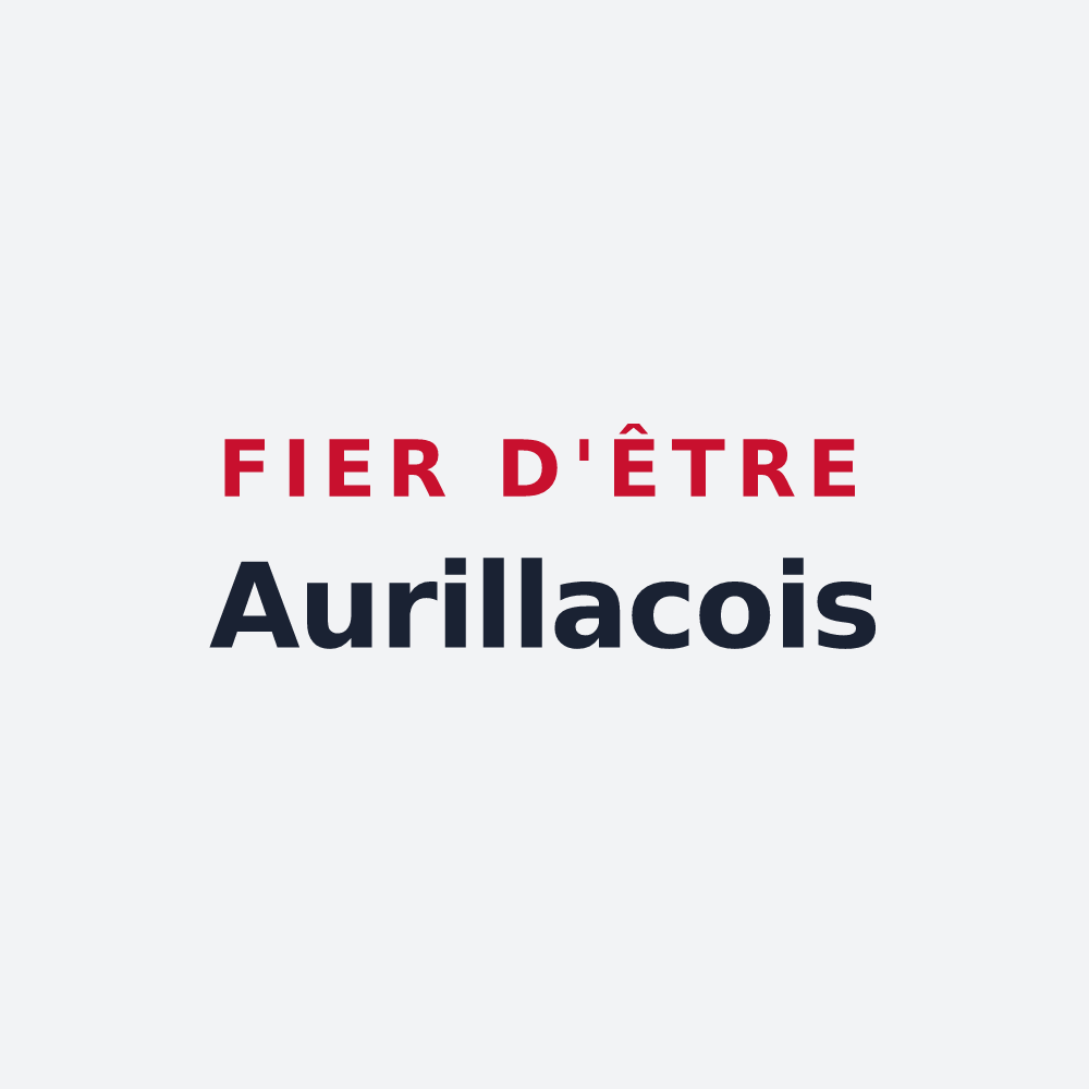 Poster « Fier d'être Aurillacois » — design pour Aurillac