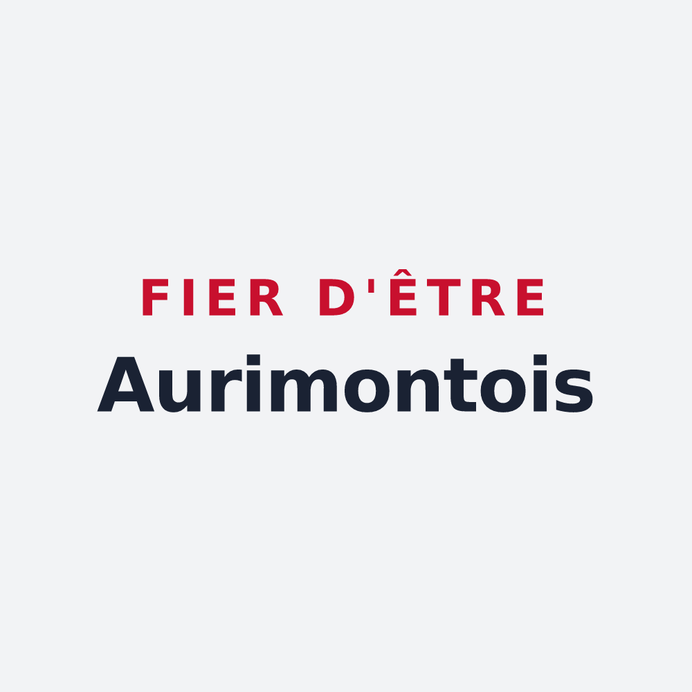 Poster « Fier d'être Aurimontois » — design pour Aurimont