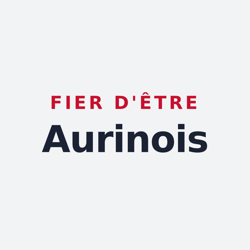 Poster « Fier d'être Aurinois » — design pour Aurin