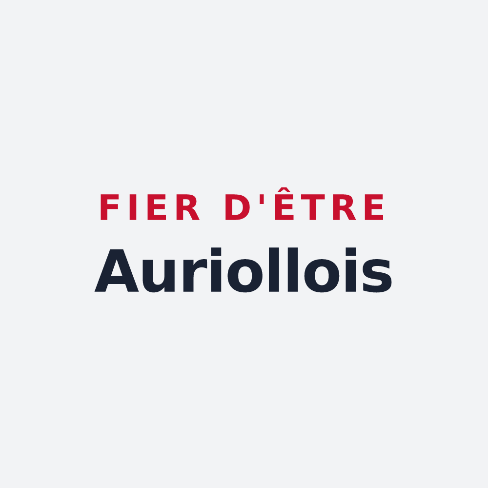 Poster « Fier d'être Auriollois » — design pour Auriolles