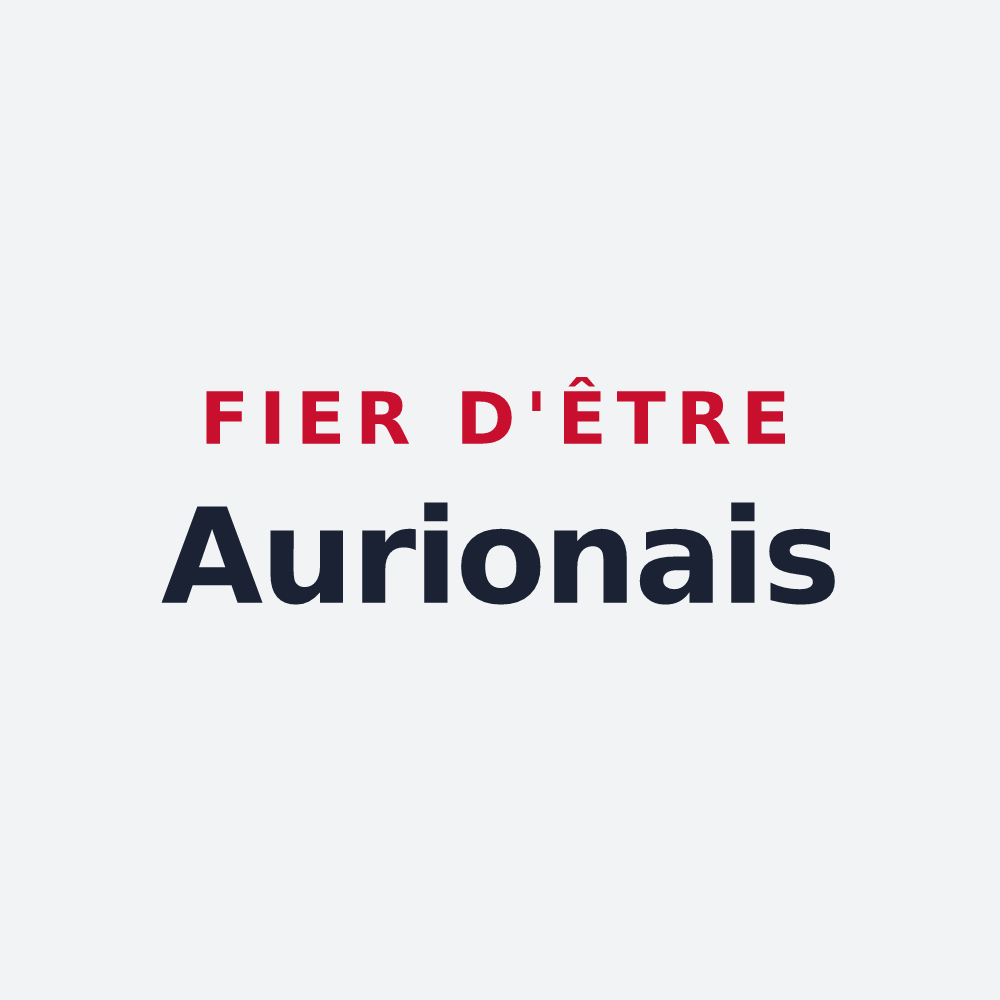 Poster « Fier d'être Aurionais » — design pour Aurions-Idernes