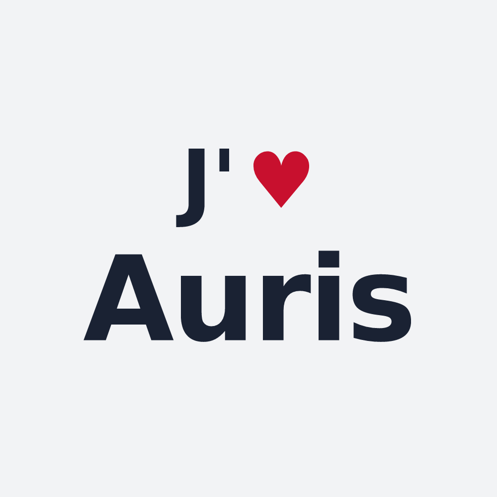 Poster personnalisé Auris — design J'aime Auris