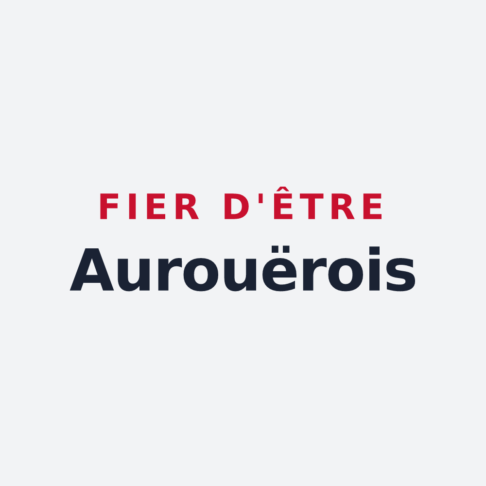 Poster « Fier d'être Aurouërois » — design pour Aurouër