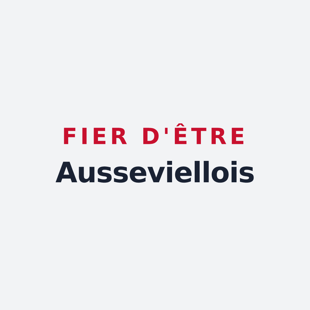 Poster « Fier d'être Ausseviellois » — design pour Aussevielle