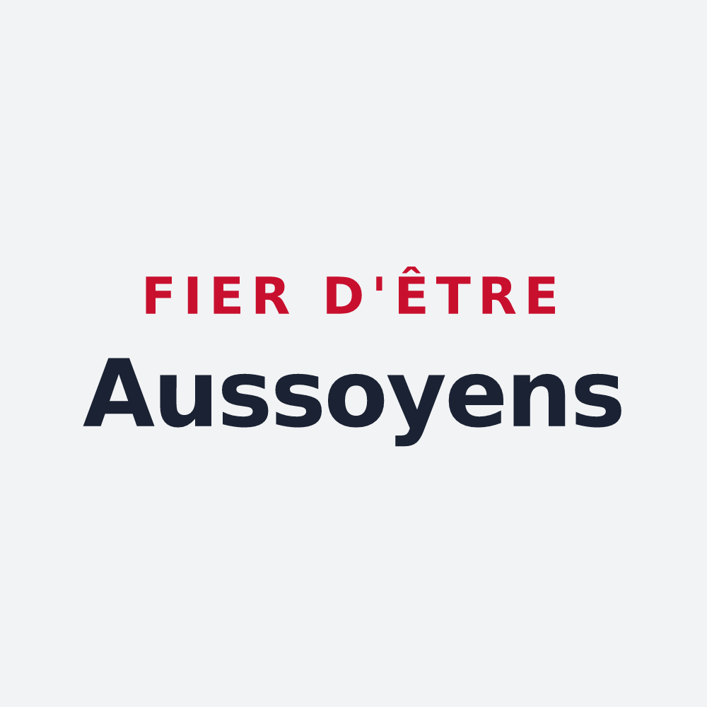 Poster « Fier d'être Aussoyens » — design pour Aussois