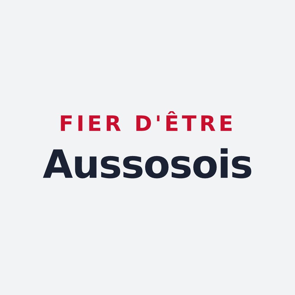 Poster « Fier d'être Aussosois » — design pour Aussos