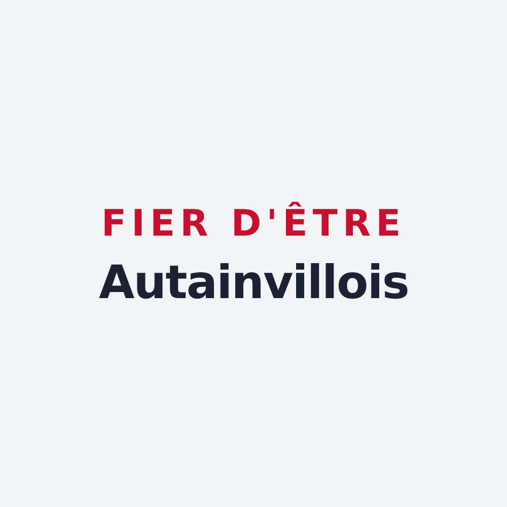 Poster « Fier d'être Autainvillois » — design pour Autainville