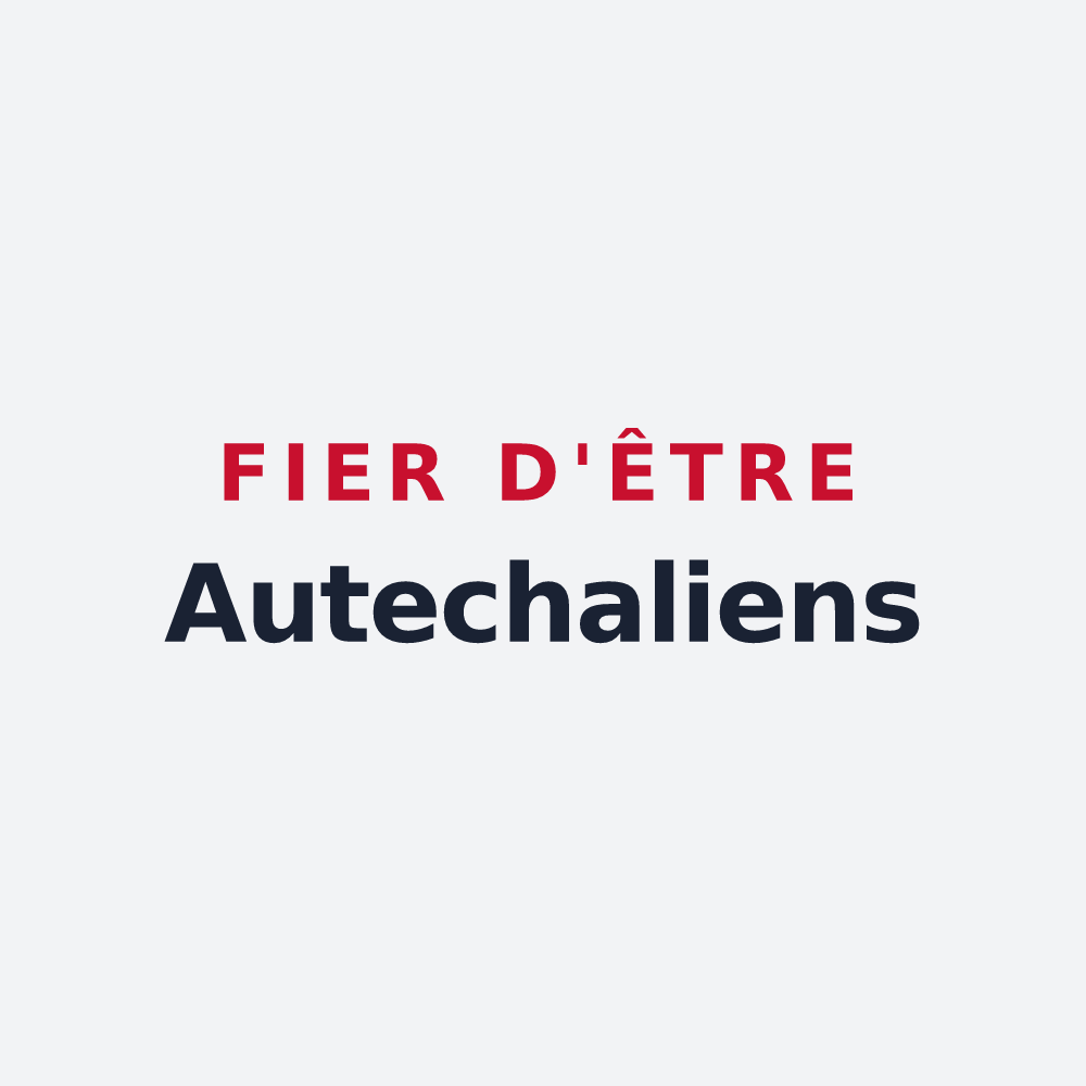 Poster « Fier d'être Autechaliens » — design pour Autechaux-Roide