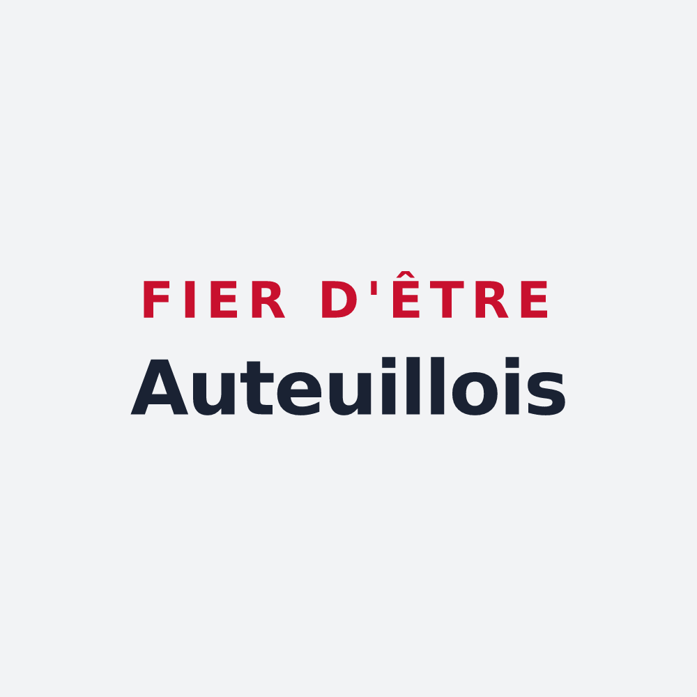 Poster « Fier d'être Auteuillois » — design pour Auteuil