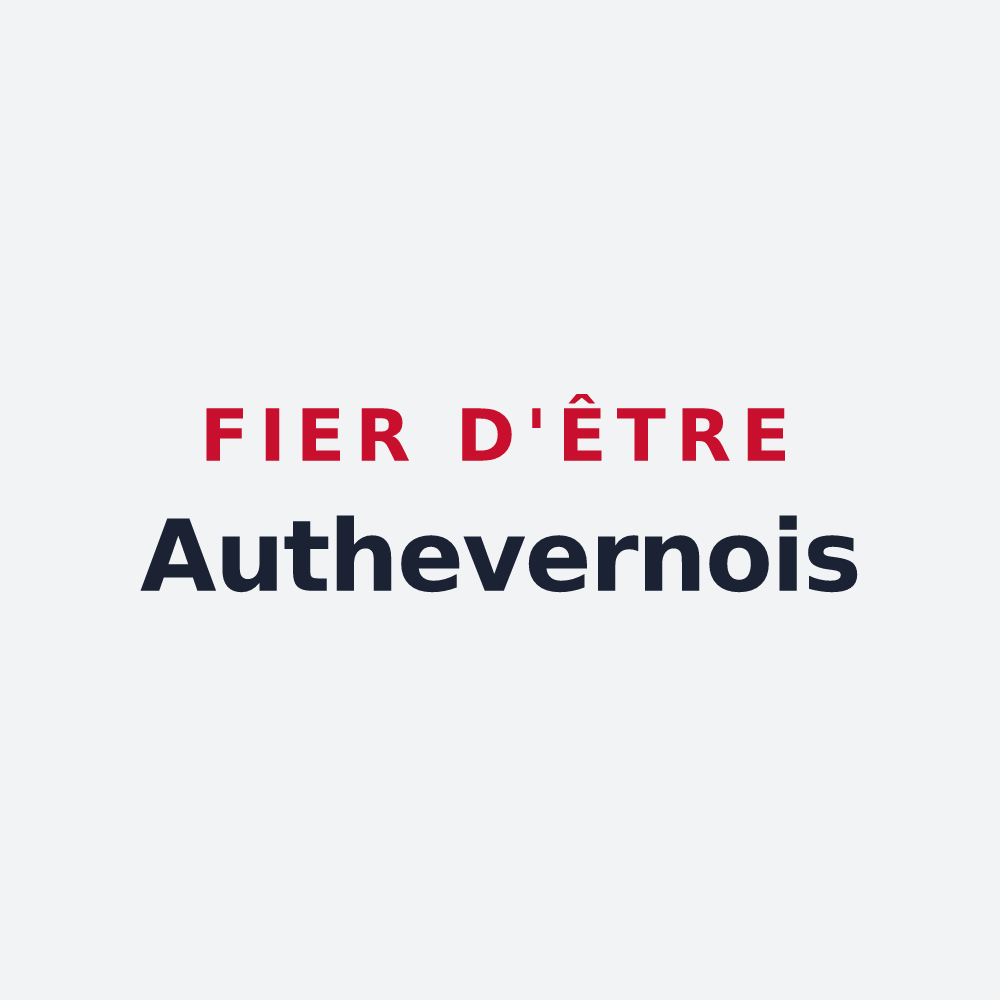 Poster « Fier d'être Authevernois » — design pour Authevernes