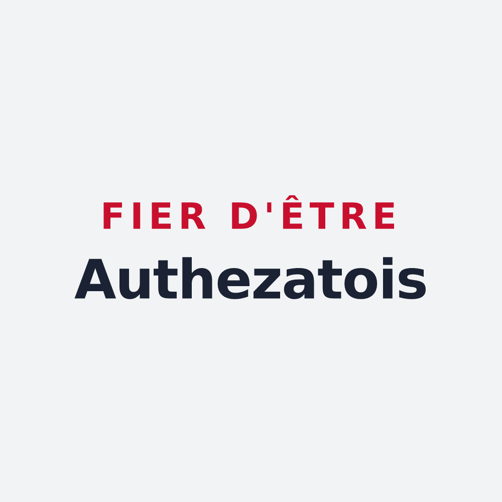Poster « Fier d'être Authezatois » — design pour Authezat