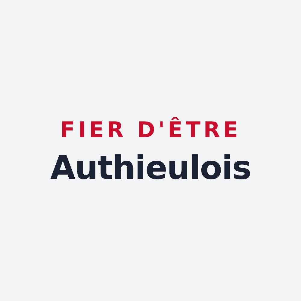 Poster « Fier d'être Authieulois » — design pour Authieule