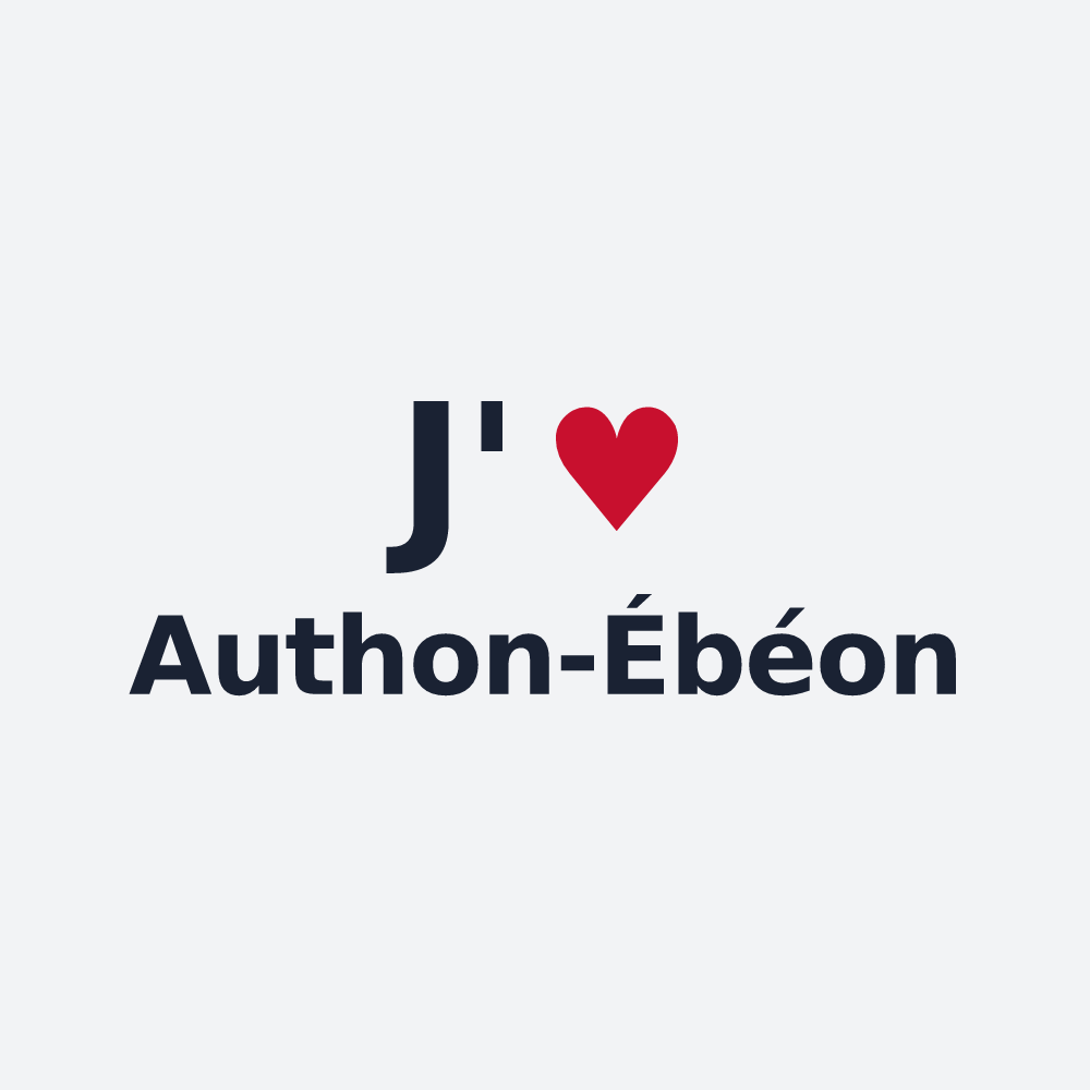 Poster personnalisé Authon-Ébéon — design J'aime Authon-Ébéon