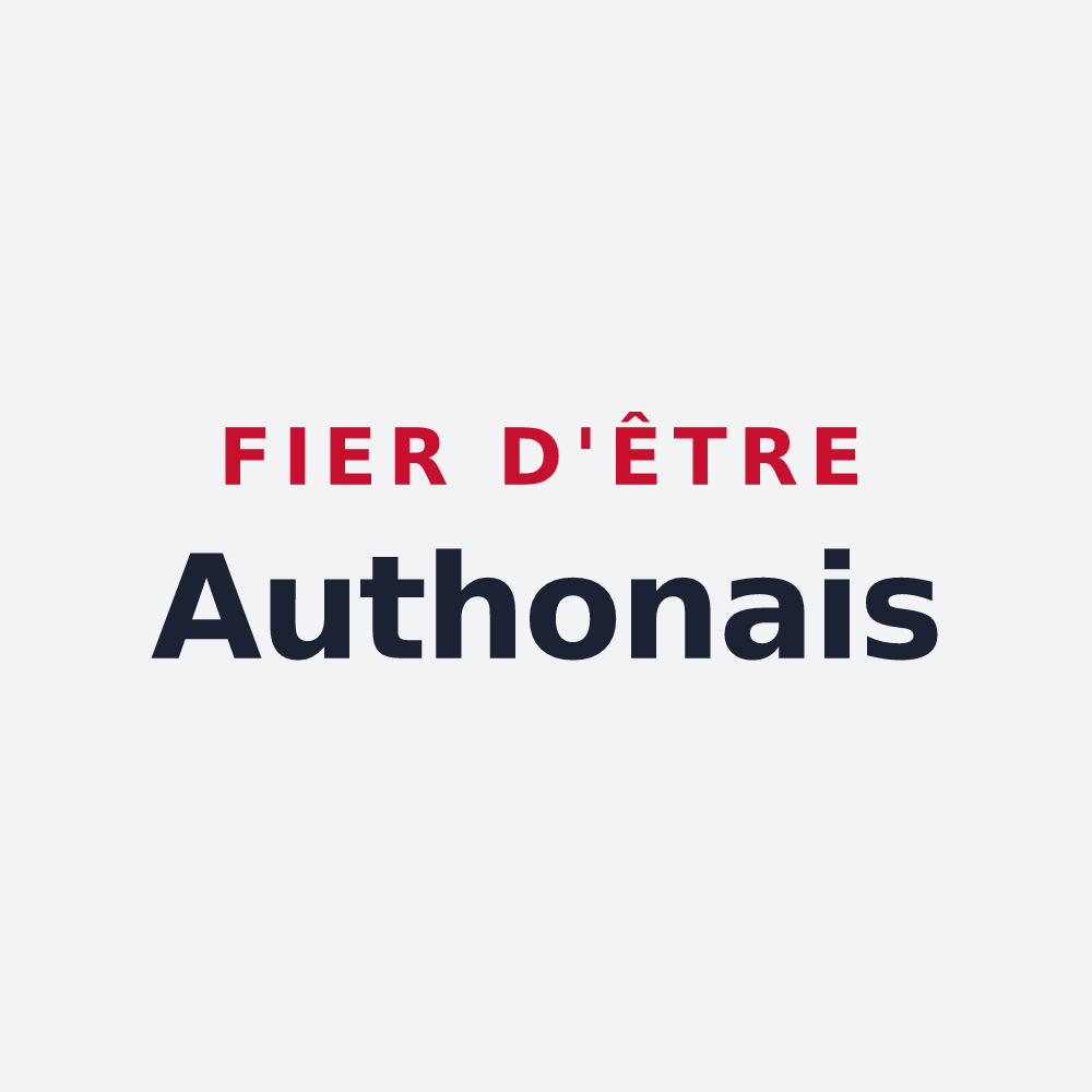 Poster « Fier d'être Authonais » — design pour Authon-Ébéon