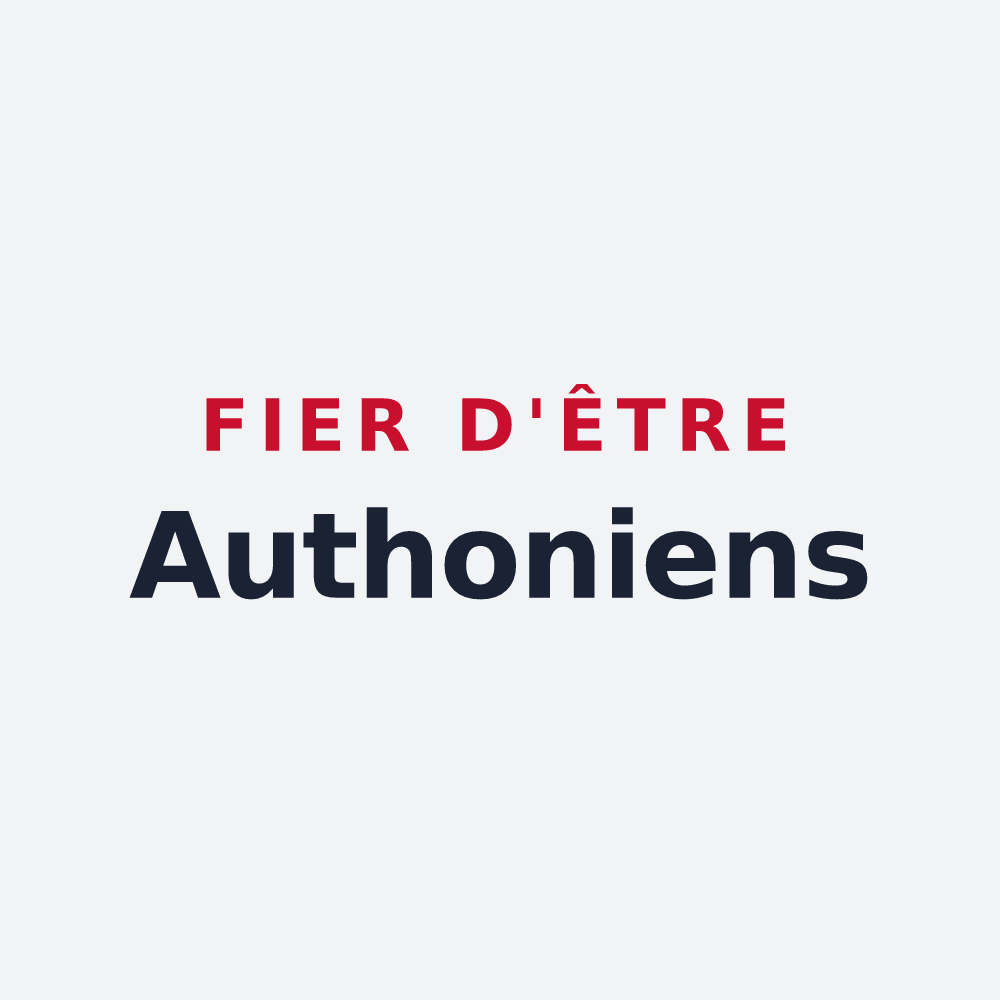 Poster « Fier d'être Authoniens » — design pour Authou