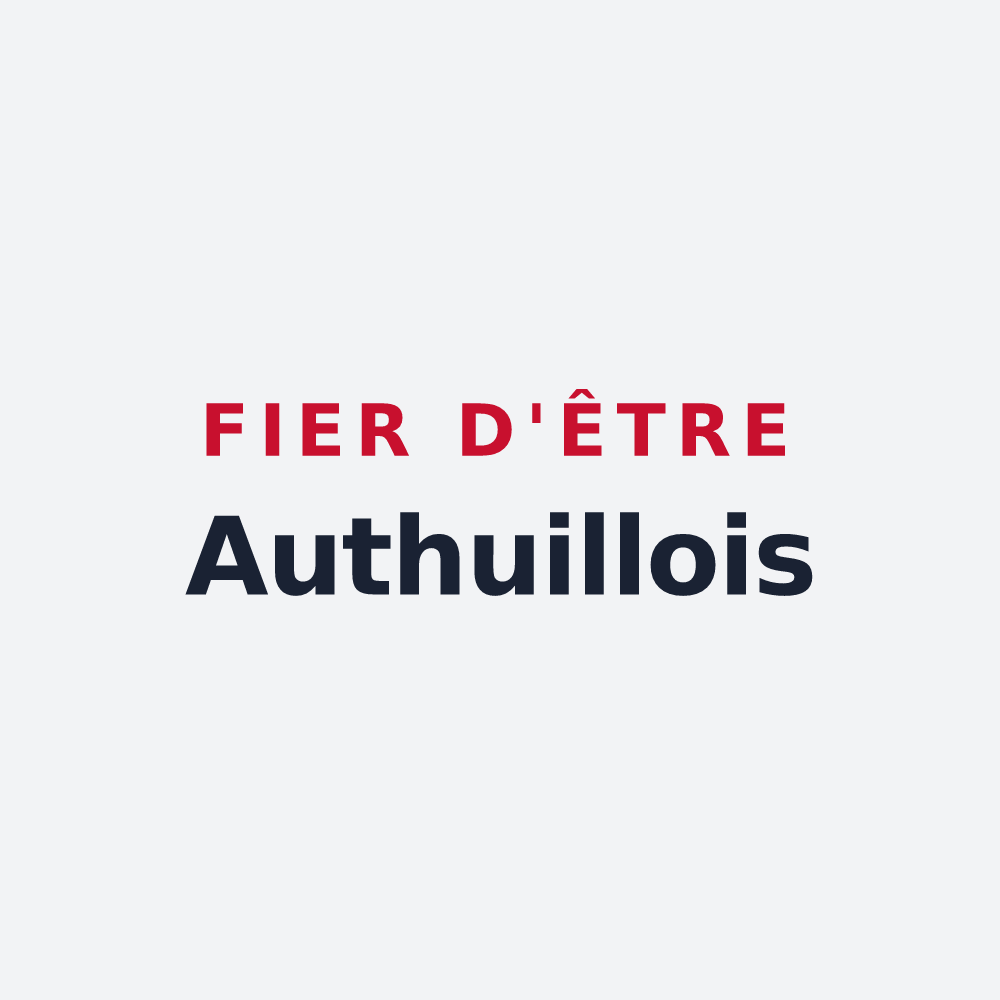 Poster « Fier d'être Authuillois » — design pour Authuille